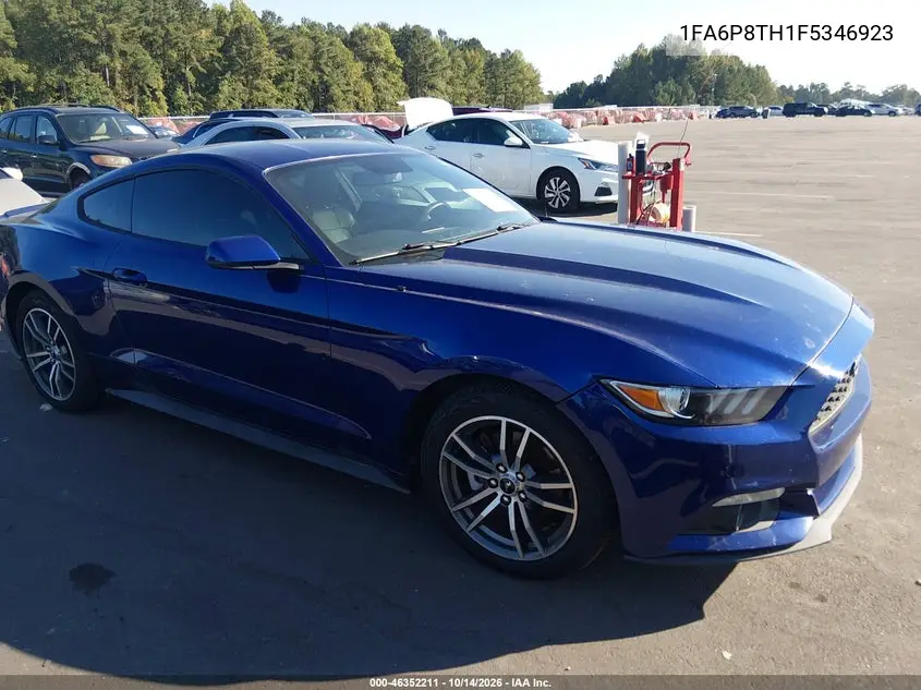FORD MUSTANG 2015, VIN 1FA6P8TH1F5346923
