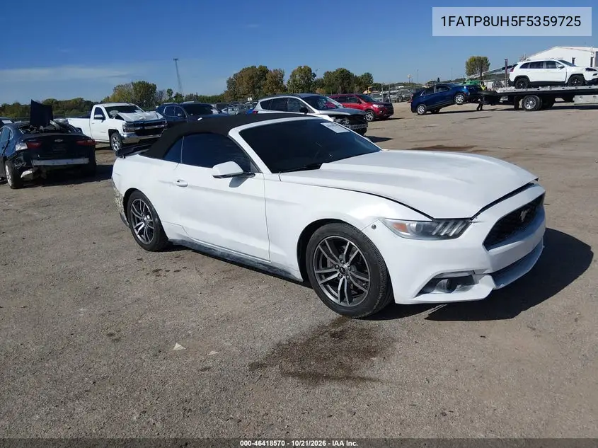FORD MUSTANG 2015, VIN 1FATP8UH5F5359725