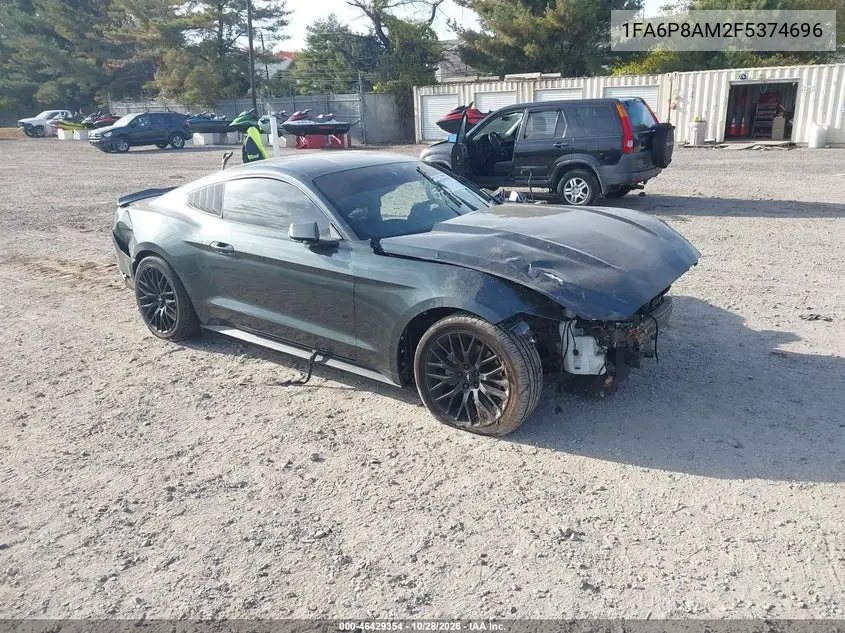 FORD MUSTANG 2015, VIN 1FA6P8AM2F5374696