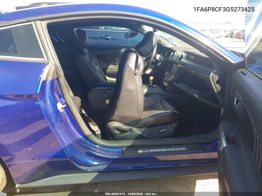 2016 FORD MUSTANG VIN 1FA6P8CF3G5273425 — фото 5