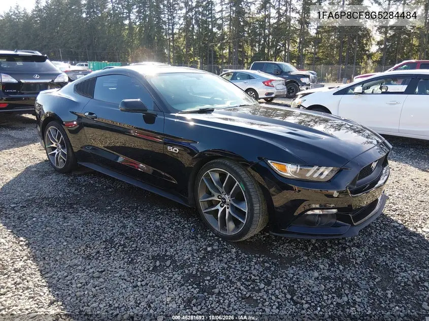 FORD MUSTANG 2016, VIN 1FA6P8CF8G5284484