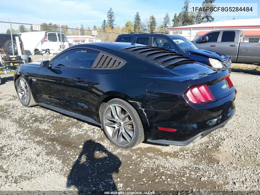 2016 FORD MUSTANG VIN 1FA6P8CF8G5284484 — фото 3