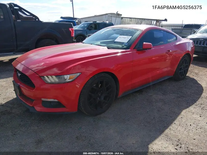 2016 FORD MUSTANG VIN 1FA6P8AM4G5256375 — фото 2