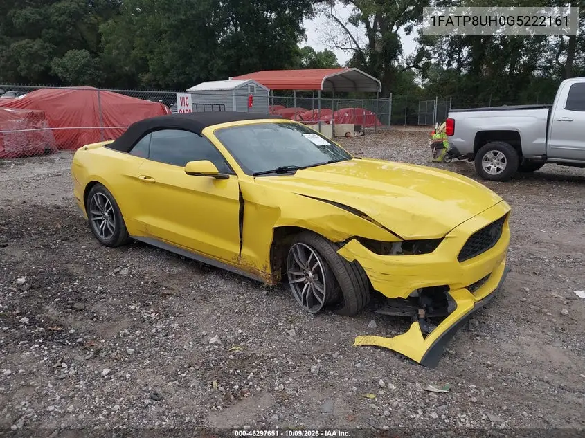 FORD MUSTANG 2016, VIN 1FATP8UH0G5222161