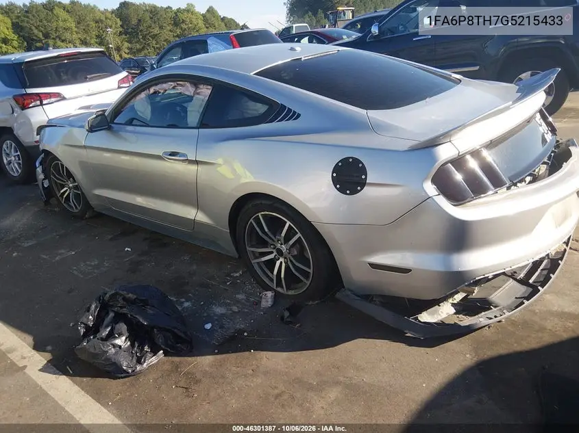2016 FORD MUSTANG VIN 1FA6P8TH7G5215433 — фото 3