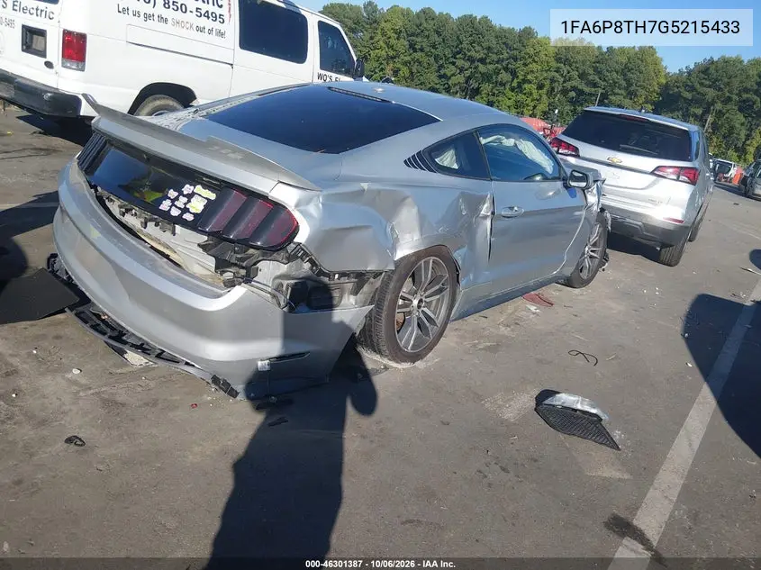 2016 FORD MUSTANG VIN 1FA6P8TH7G5215433 — фото 4