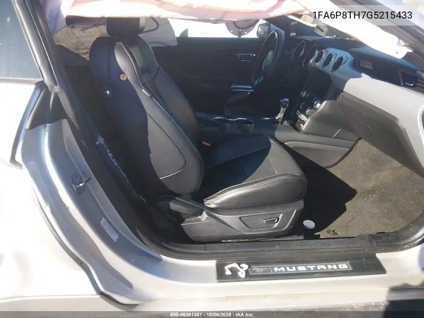2016 FORD MUSTANG VIN 1FA6P8TH7G5215433 — фото 5