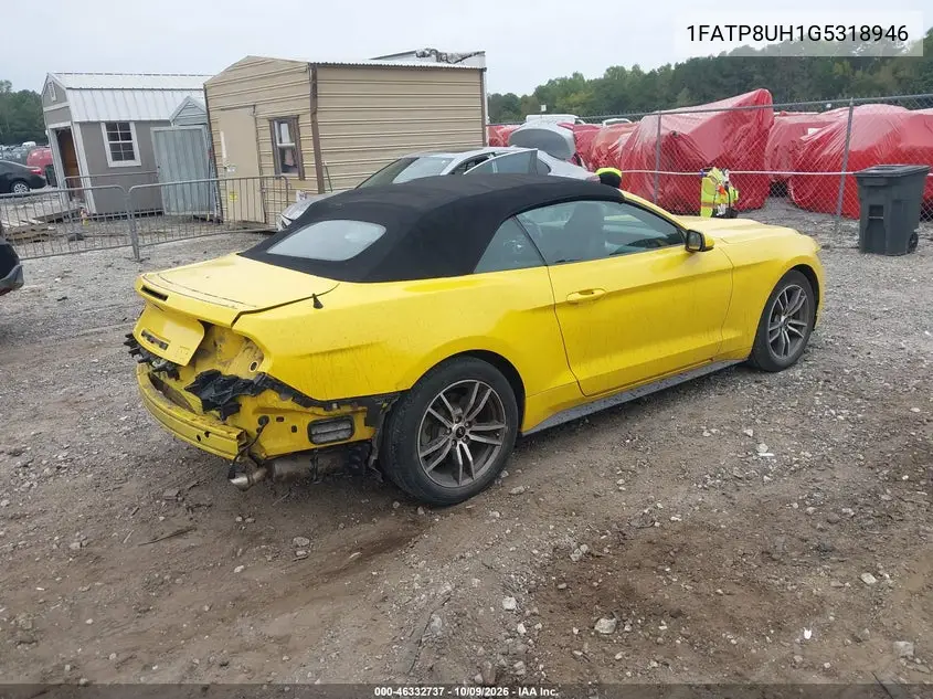 2016 FORD MUSTANG VIN 1FATP8UH1G5318946 — фото 4