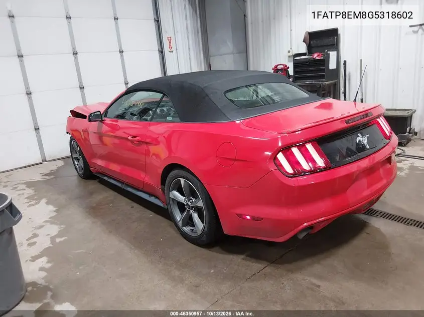 2016 FORD MUSTANG VIN 1FATP8EM8G5318602 — фото 3