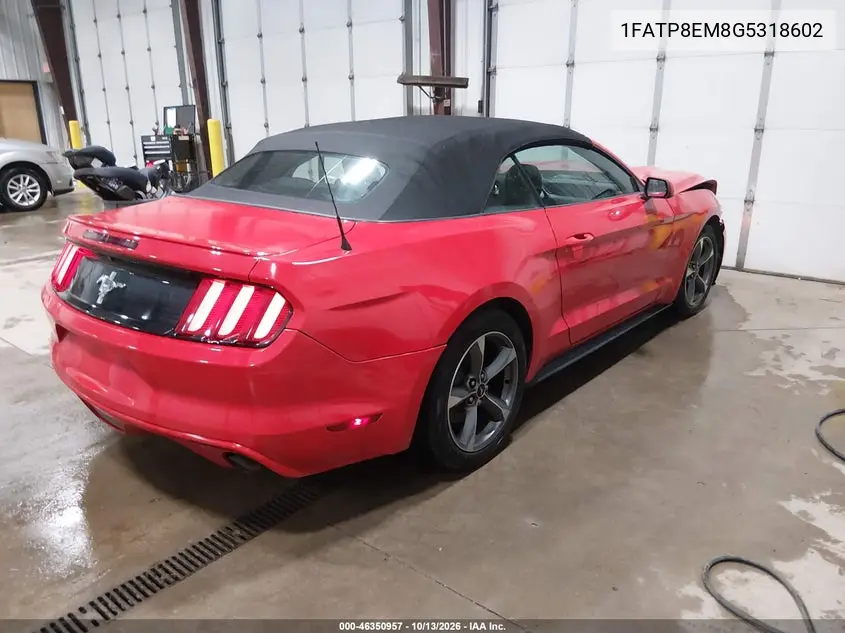 2016 FORD MUSTANG VIN 1FATP8EM8G5318602 — фото 4