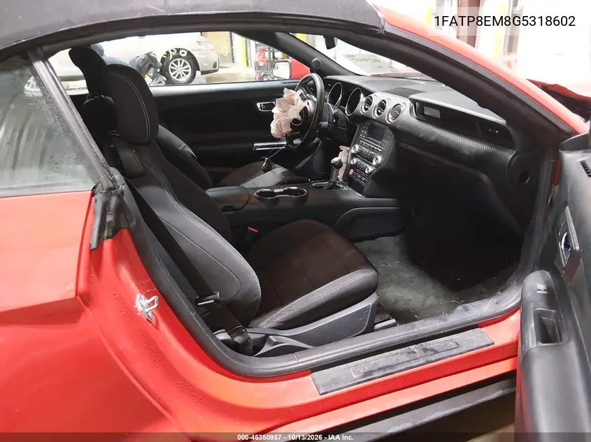 2016 FORD MUSTANG VIN 1FATP8EM8G5318602 — фото 5