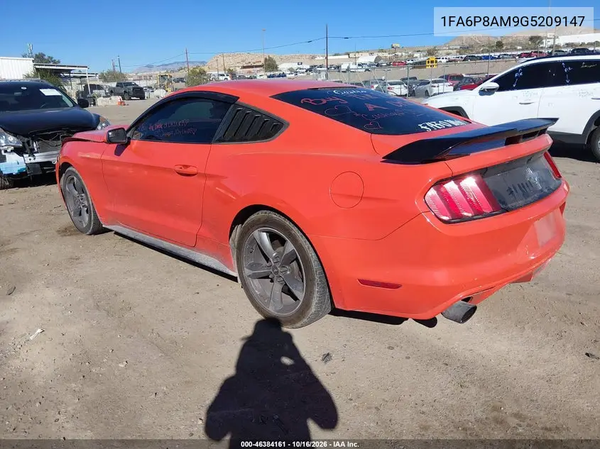 2016 FORD MUSTANG VIN 1FA6P8AM9G5209147 — фото 3