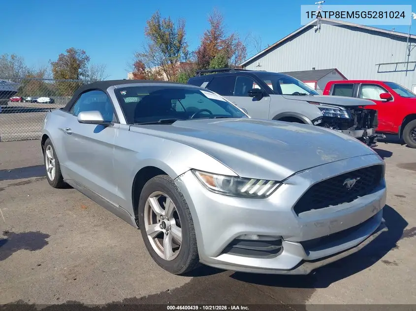 FORD MUSTANG 2016, VIN 1FATP8EM5G5281024