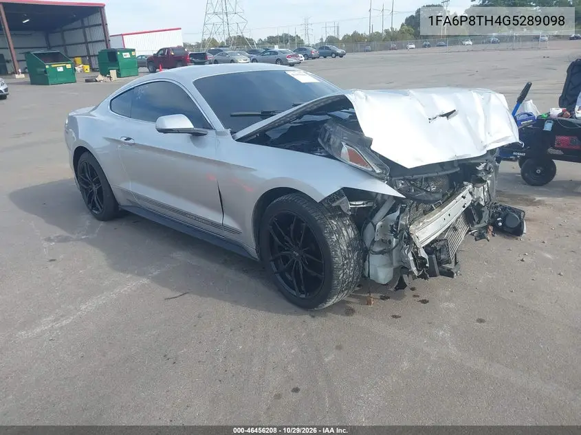 FORD MUSTANG 2016, VIN 1FA6P8TH4G5289098