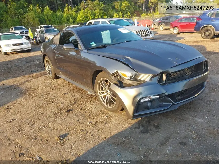 FORD MUSTANG 2017, VIN 1FA6P8TH0H5322843