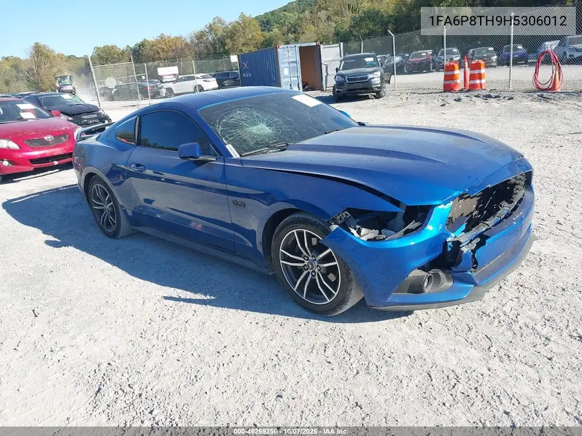 FORD MUSTANG 2017, VIN 1FA6P8TH9H5306012