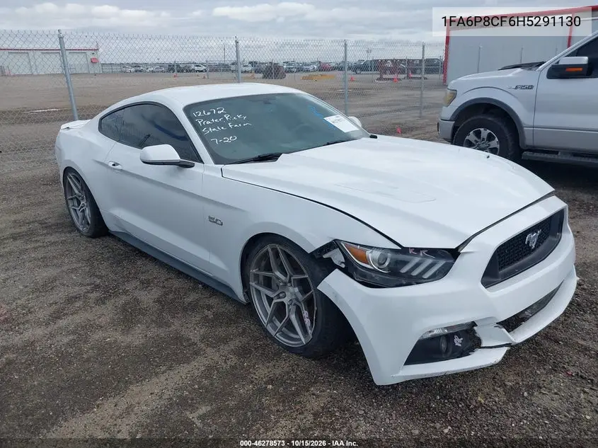 FORD MUSTANG 2017, VIN 1FA6P8CF6H5291130