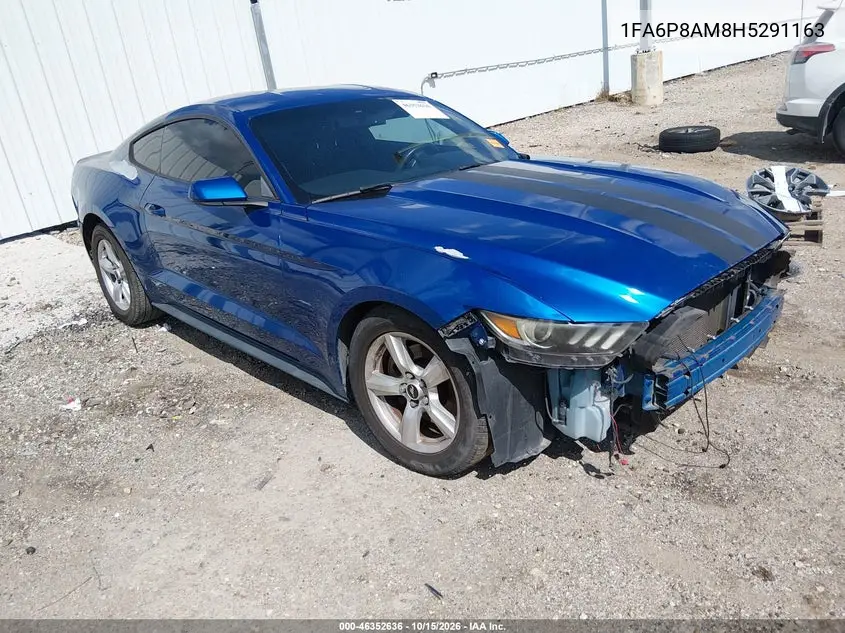 FORD MUSTANG 2017, VIN 1FA6P8AM8H5291163