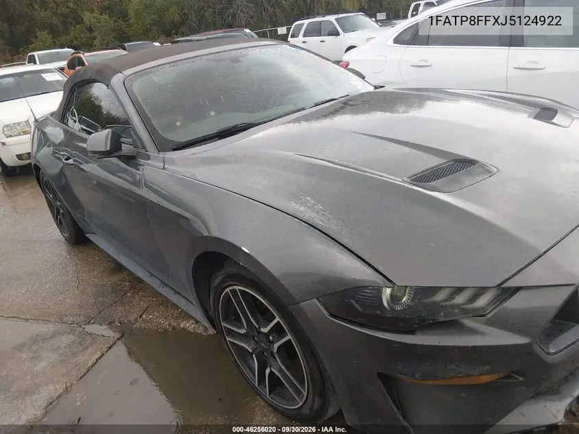 FORD MUSTANG 2018, VIN 1FATP8FFXJ5124922