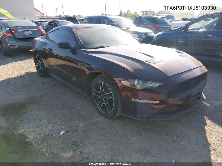 FORD MUSTANG 2018, VIN 1FA6P8THXJ5103930