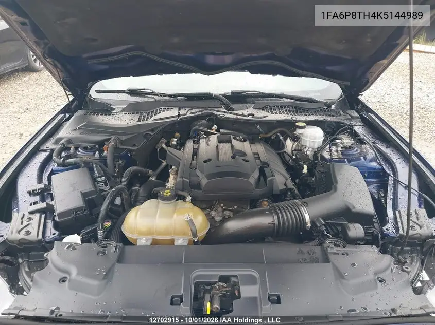 2019 FORD MUSTANG VIN 1FA6P8TH4K5144989 — фото 10