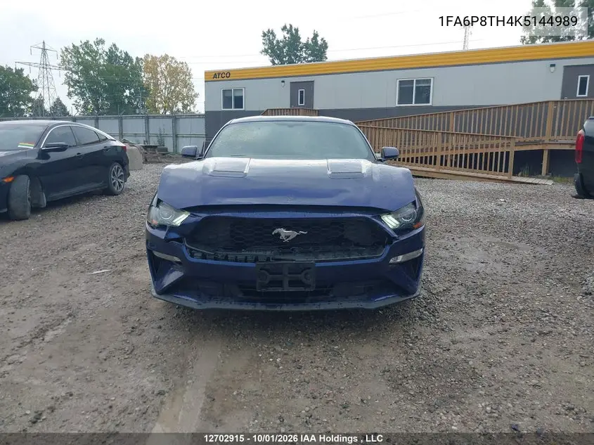 2019 FORD MUSTANG VIN 1FA6P8TH4K5144989 — фото 12