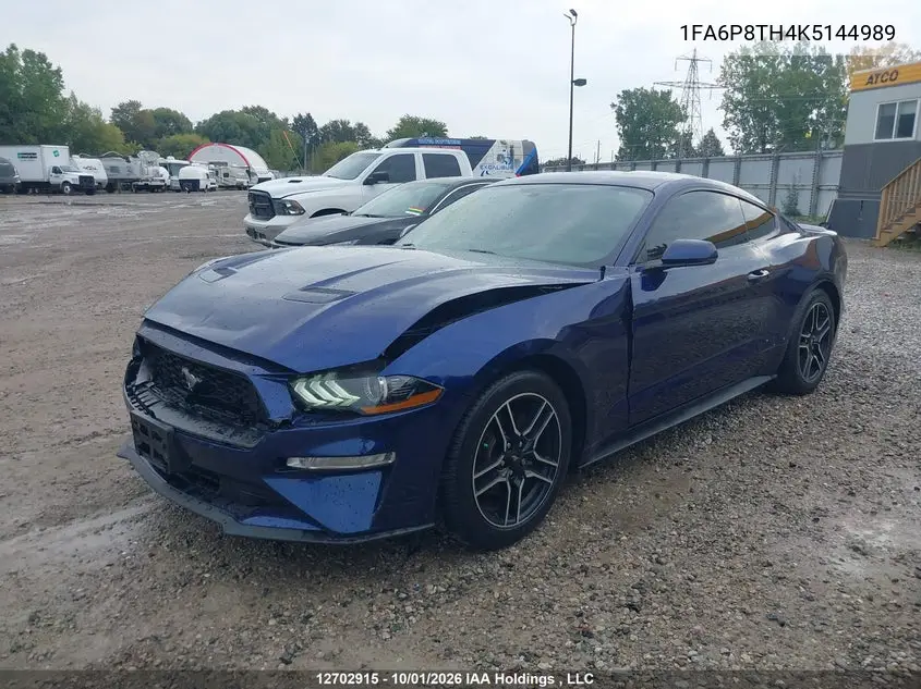 2019 FORD MUSTANG VIN 1FA6P8TH4K5144989 — фото 2