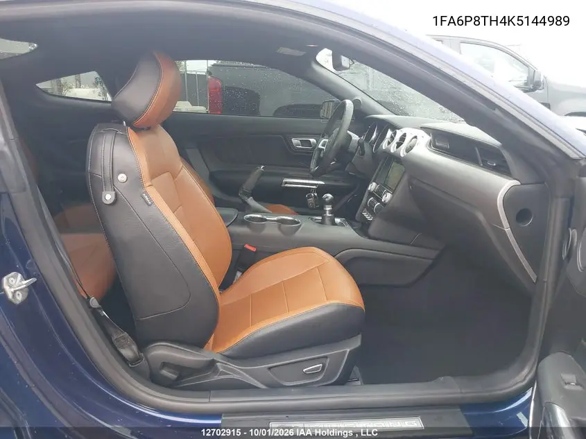 2019 FORD MUSTANG VIN 1FA6P8TH4K5144989 — фото 5