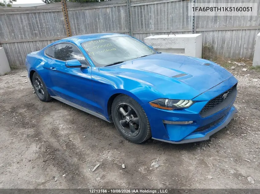 FORD MUSTANG 2019, VIN 1FA6P8TH1K5160051