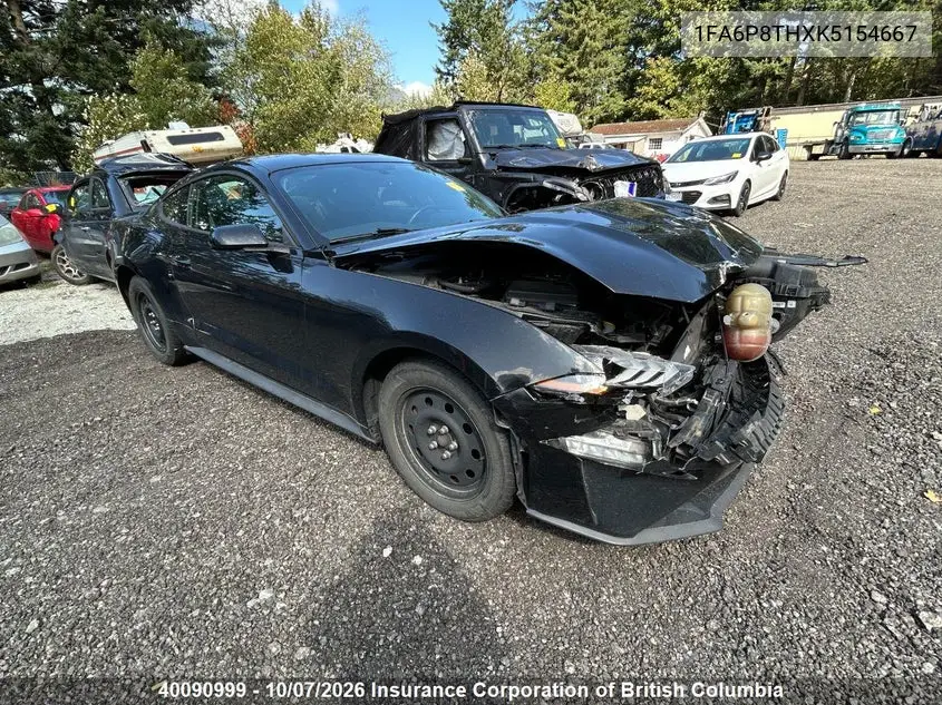 2019 FORD MUSTANG VIN 1FA6P8THXK5154667 — фото 3