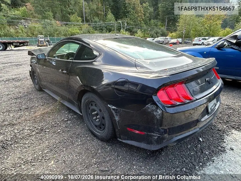2019 FORD MUSTANG VIN 1FA6P8THXK5154667 — фото 5