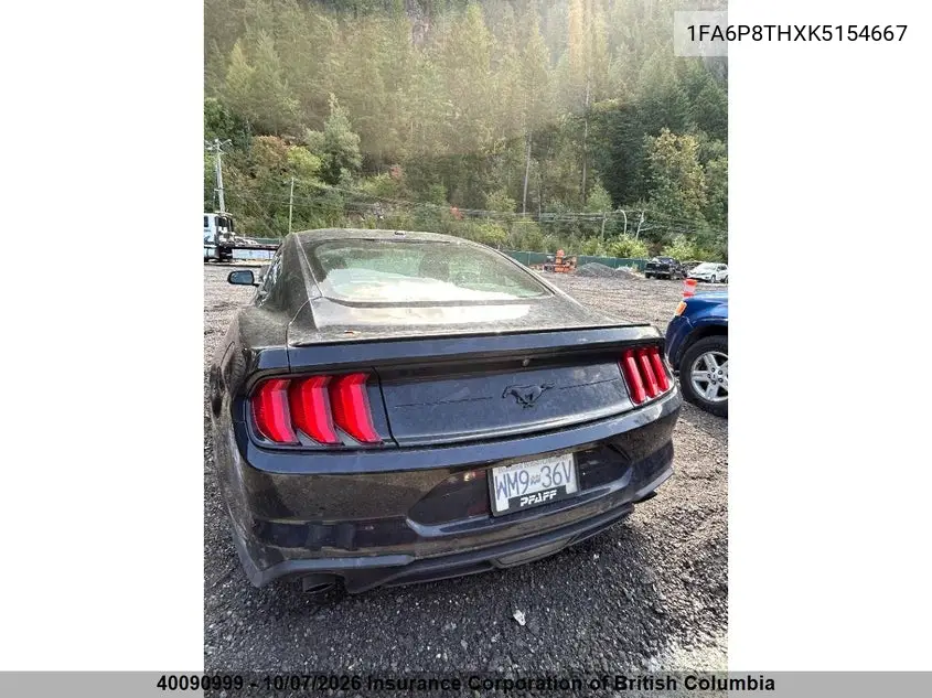 2019 FORD MUSTANG VIN 1FA6P8THXK5154667 — фото 6