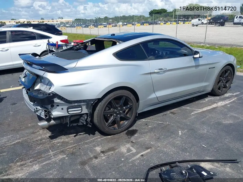 2019 FORD MUSTANG VIN 1FA6P8TH8K5114720 — фото 4