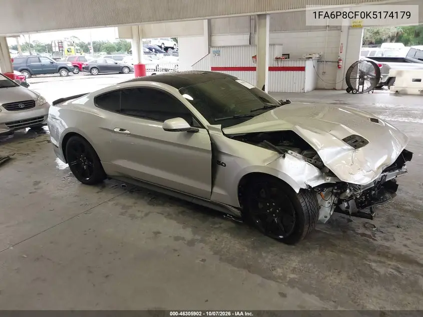 FORD MUSTANG 2019, VIN 1FA6P8CF0K5174179