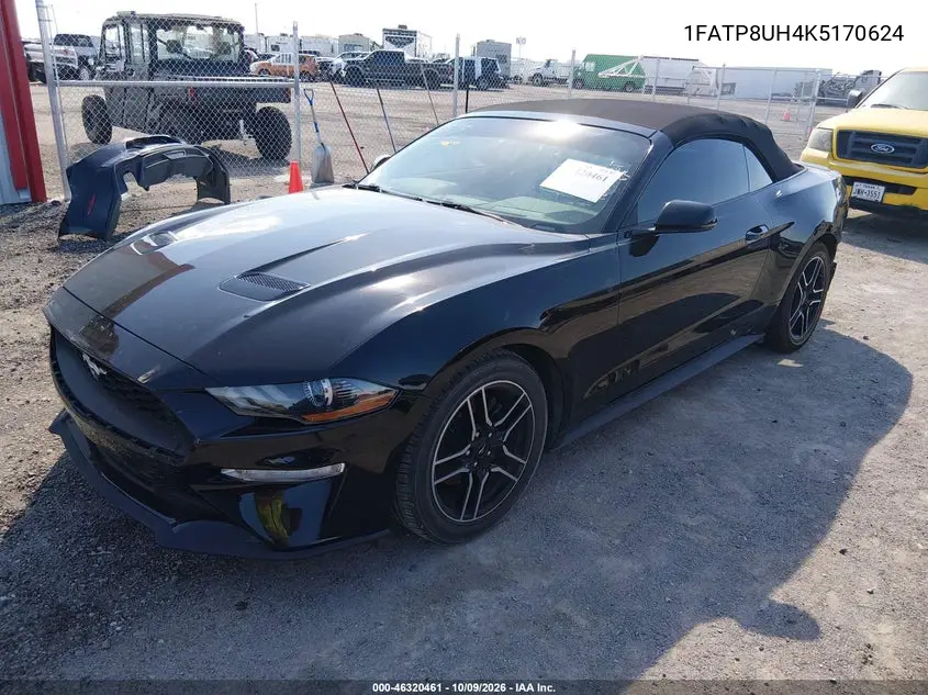 2019 FORD MUSTANG VIN 1FATP8UH4K5170624 — фото 2