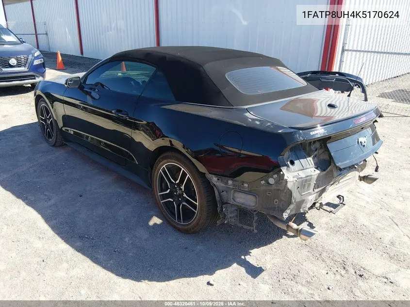 2019 FORD MUSTANG VIN 1FATP8UH4K5170624 — фото 3