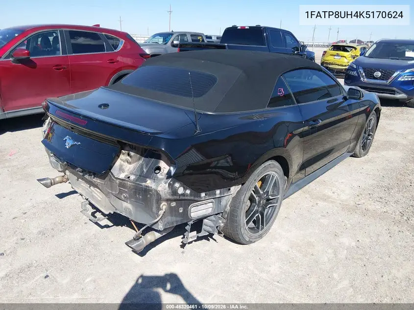 2019 FORD MUSTANG VIN 1FATP8UH4K5170624 — фото 4