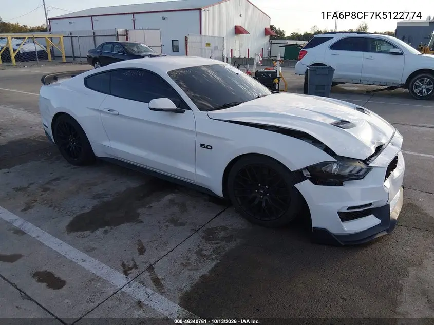 FORD MUSTANG 2019, VIN 1FA6P8CF7K5122774