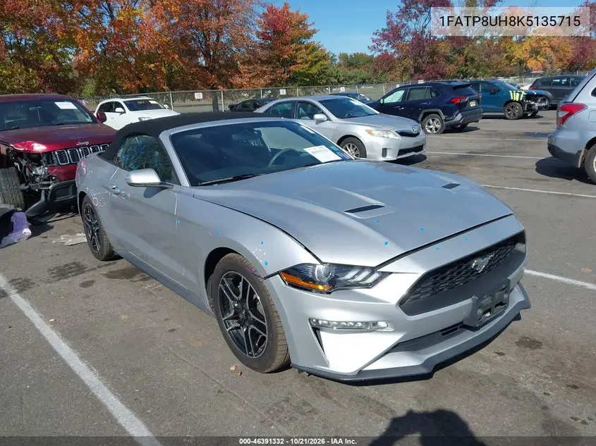 FORD MUSTANG 2019, VIN 1FATP8UH8K5135715