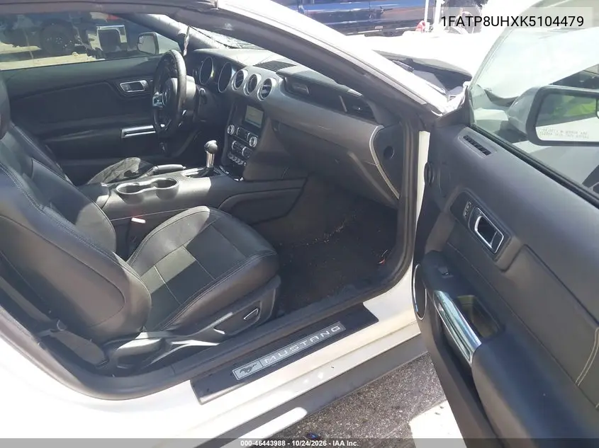 FORD MUSTANG 2019, VIN 1FATP8UHXK5104479