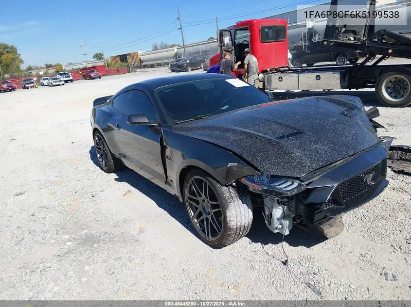 FORD MUSTANG 2019, VIN 1FA6P8CF6K5199538