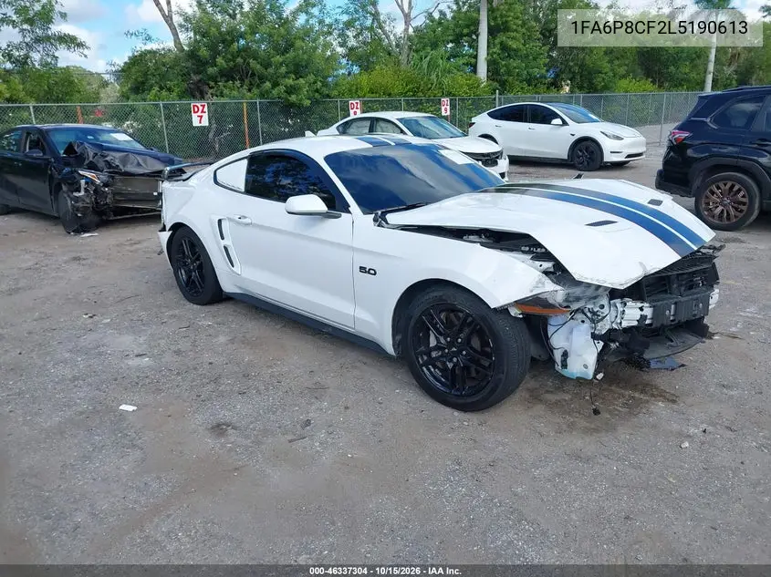 FORD MUSTANG 2020, VIN 1FA6P8CF2L5190613
