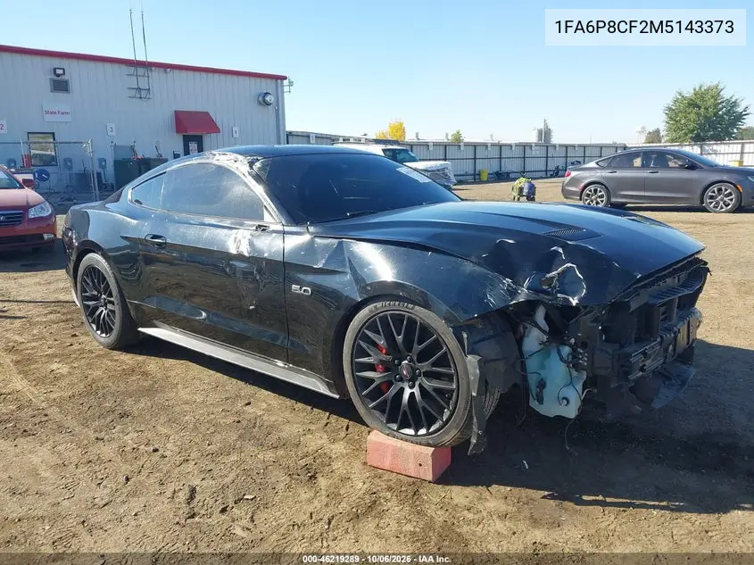 FORD MUSTANG 2021, VIN 1FA6P8CF2M5143373