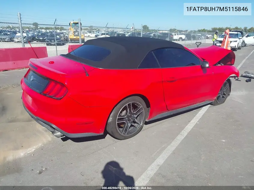 2021 FORD MUSTANG VIN 1FATP8UH7M5115846 — фото 4