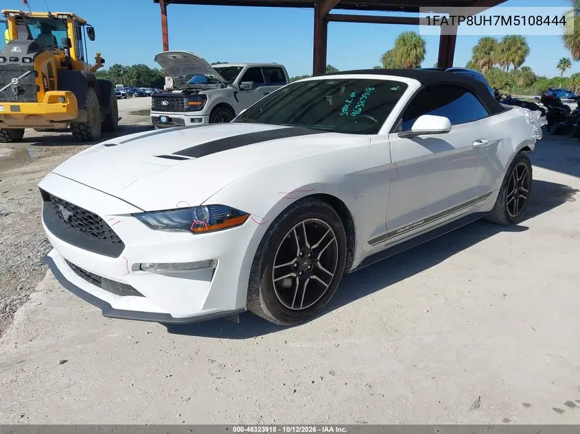 2021 FORD MUSTANG VIN 1FATP8UH7M5108444 — фото 2