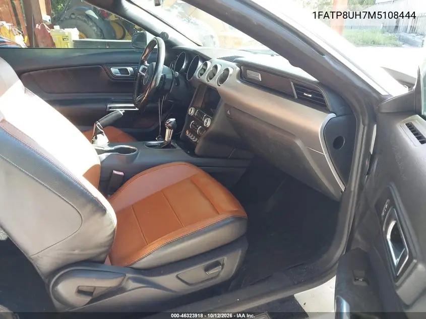 2021 FORD MUSTANG VIN 1FATP8UH7M5108444 — фото 5