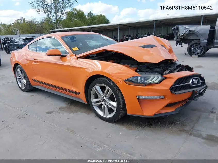 FORD MUSTANG 2021, VIN 1FA6P8TH8M5110542