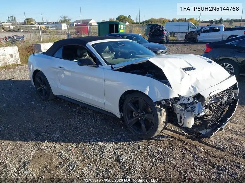 FORD MUSTANG 2022, VIN 1FATP8UH2N5144768
