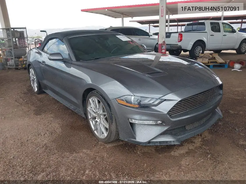FORD MUSTANG 2022, VIN 1FATP8UH4N5107091