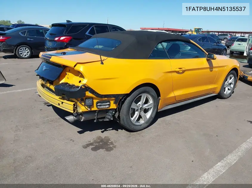 2022 FORD MUSTANG VIN 1FATP8UH4N5135537 — фото 4